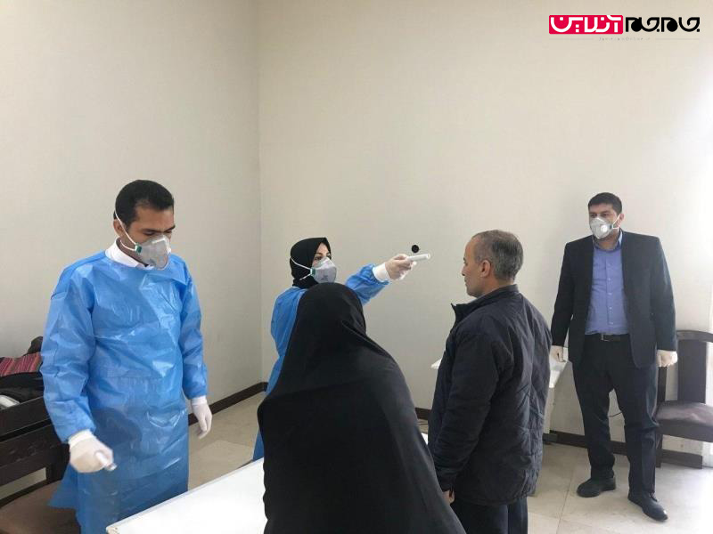 کنترل دمای بدن نمایندگان، کارکنان و خبرنگاران مجلس +عکس