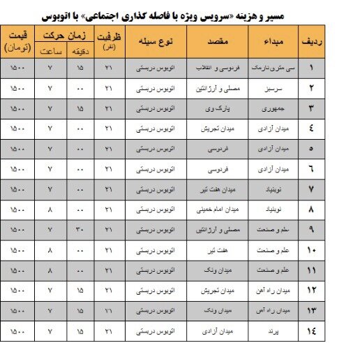 جزئیات رزرو صندلی اتوبوس دربستی + لیست قیمت‌ها