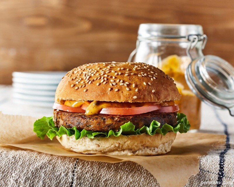 طرز تهیه برگر لوبیا