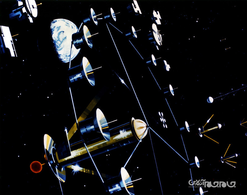 آثاری برای نشان دادن تصورات هنری نیم قرن پیش ناسا از تشکیل کلونی در فضا+عکس