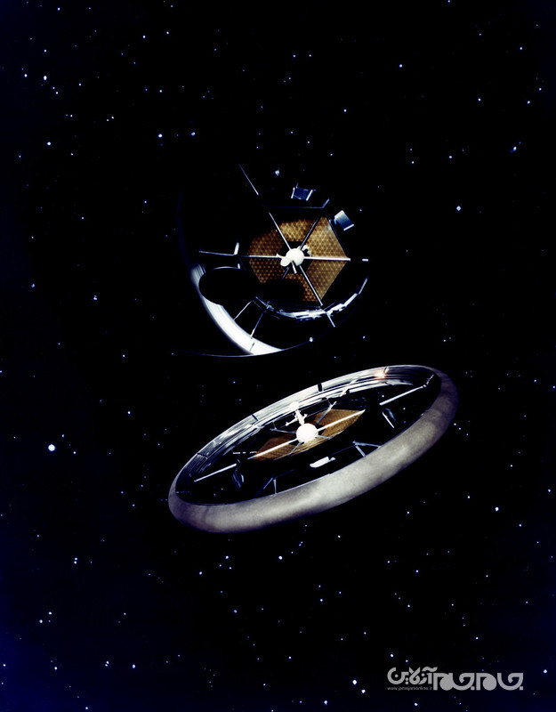 آثاری برای نشان دادن تصورات هنری نیم قرن پیش ناسا از تشکیل کلونی در فضا+عکس