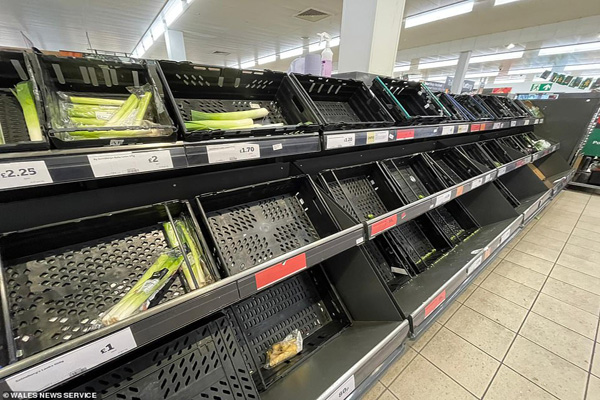 معضل خالی شدن قفسه فروشگاه های غذایی  (تصاویر) معضل خالی شدن قفسه فروشگاه های غذایی  (تصاویر)