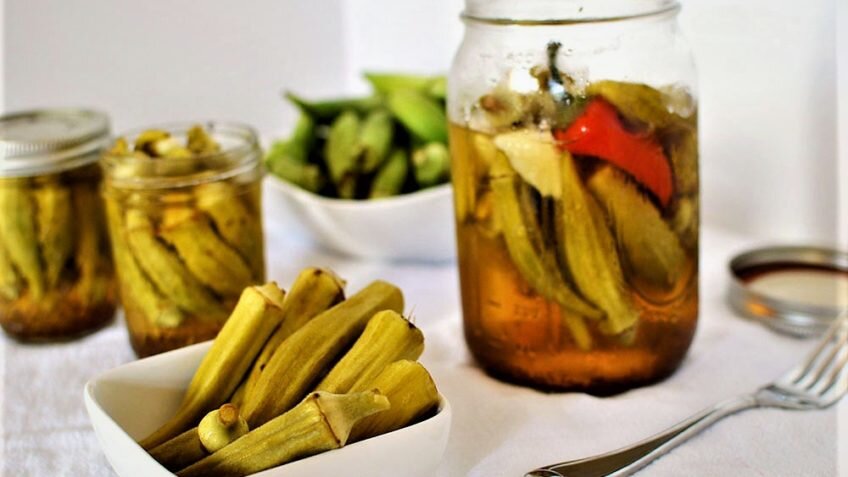 طرز تهیه ترشی بامیه خانگی طرز تهیه ترشی بامیه خانگی