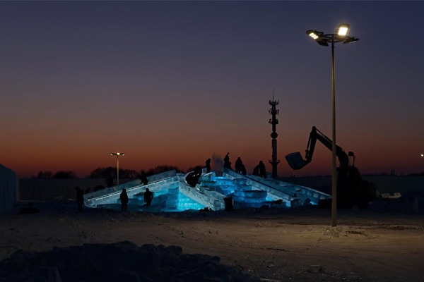 نمایشگاه قلعه های یخی در چین (تصاویر)