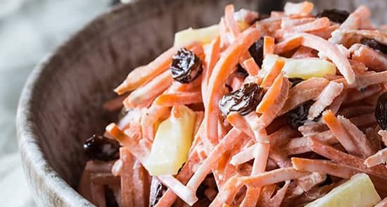 طرز تهیه سالادهویج وسیب