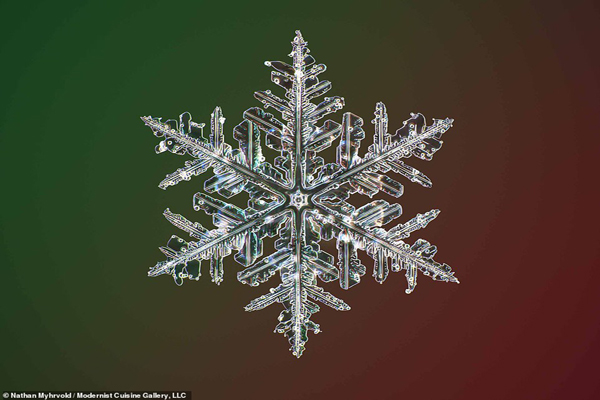 شکل واقعی دانه های برف در نزدیک ترین حالت ممکن (تصاویر)