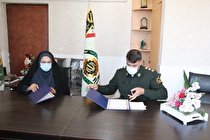 انعقاد تفاهم نامه فی مابین بهزیستی و معاونت اجتماعی نیروی انتظامی استان چهارمحال و بختیاری