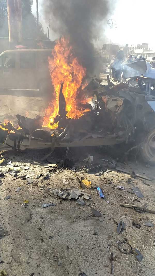 انفجار خودروی بمب‌گذاری شده در شمال شرق سوریه (+فیلم و عکس)