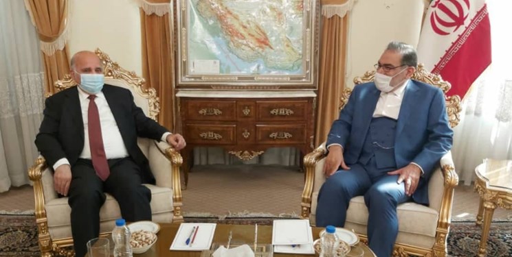 وزیر امور خارجه عراق با دبیر شورای عالی امنیت ملی دیدار کرد + عکس