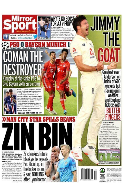 صفحه نخست روزنامه های ورزشی اروپا (تصاویر)