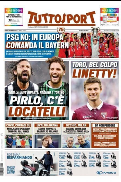 صفحه نخست روزنامه های ورزشی اروپا (تصاویر)