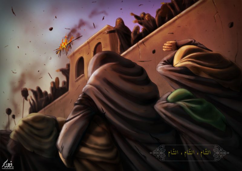 روایتی غم انگیز از ورود اسرای کربلا به شام