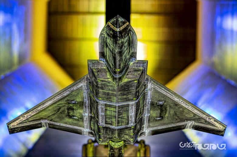 تست تونل باد مدل جنگنده تمپست+عکس تست تونل باد مدل جنگنده تمپست+عکس