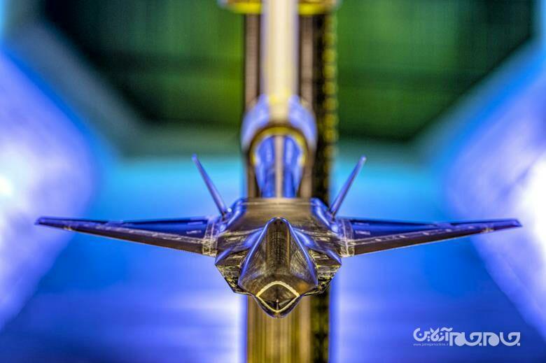 تست تونل باد مدل جنگنده تمپست+عکس تست تونل باد مدل جنگنده تمپست+عکس