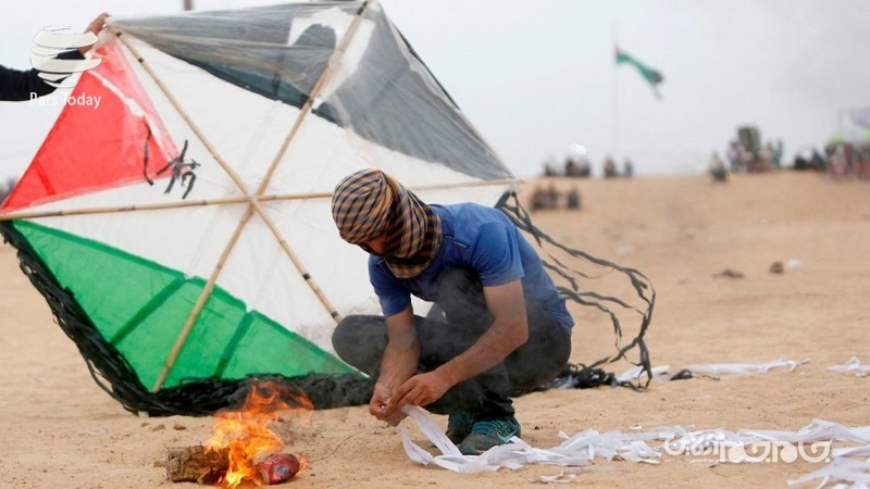 بالن‌های آتش زا؛ بلای جان صهیونیست‌ها+عکس