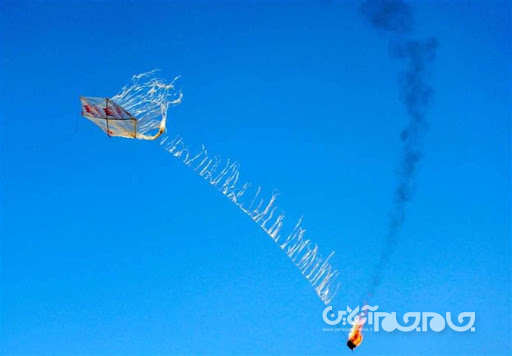 بالن‌های آتش زا؛ بلای جان صهیونیست‌ها+عکس