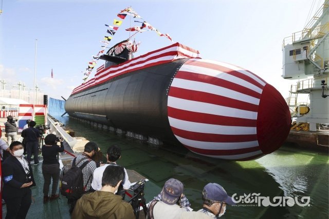 نسل جدید زیردریایی ژاپنی به آب افتاد +عکس