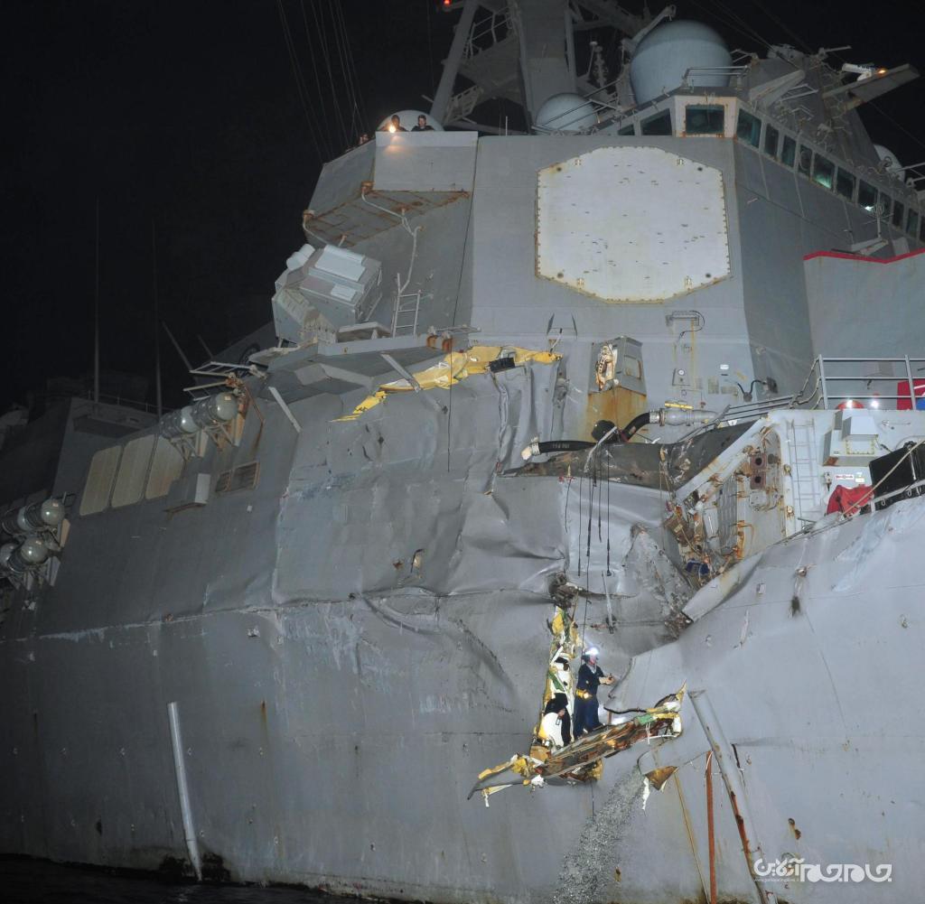 ۱۰ تصادف جالب یگانهای دریایی آمریکا در سالهای اخیر/ از قتل عام ماهیگیران توسط ناو هواپیمابر تا گاف فرماندهان زیردریایی‌ اتمی +عکس