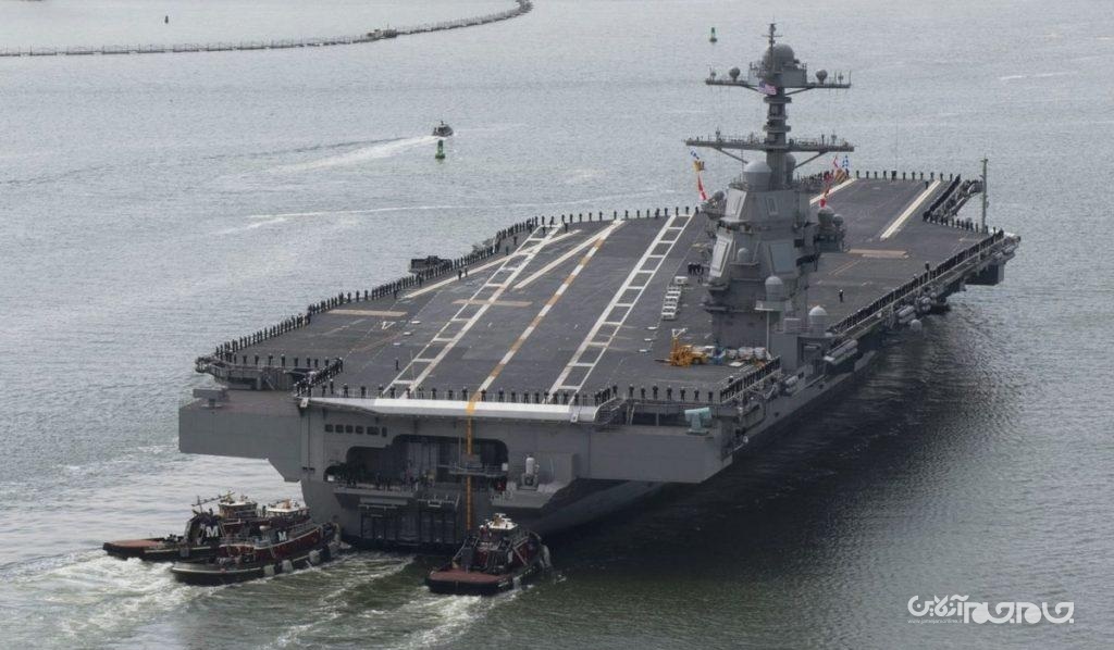 ناو هواپیمابر جدید آمریکا و چالشی بزرگ به نام &laquo;زنبورهای سرخ&raquo; سپاه/ نه به سفارش&zwnj;های محرمانه فرماندهان و نه به &laquo;نمایش&raquo; رونمایی از جرالد فورد +عکس