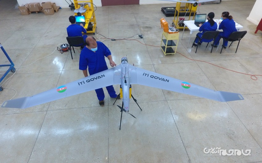 تصاویری از خط تولید پهپاد انتحاری iti Qovan ساخت کشور آذربایجان
