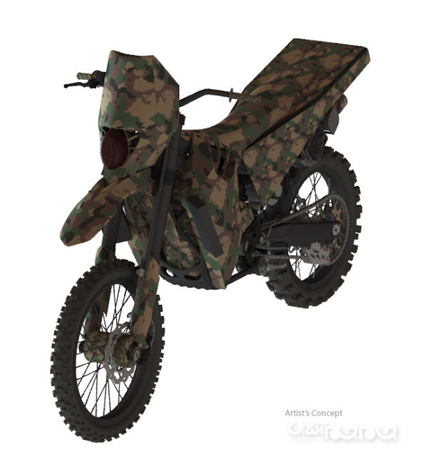 شاهین خاموش، موتورسیکلت نظامی هیبریدی منتخب دارپا+عکس