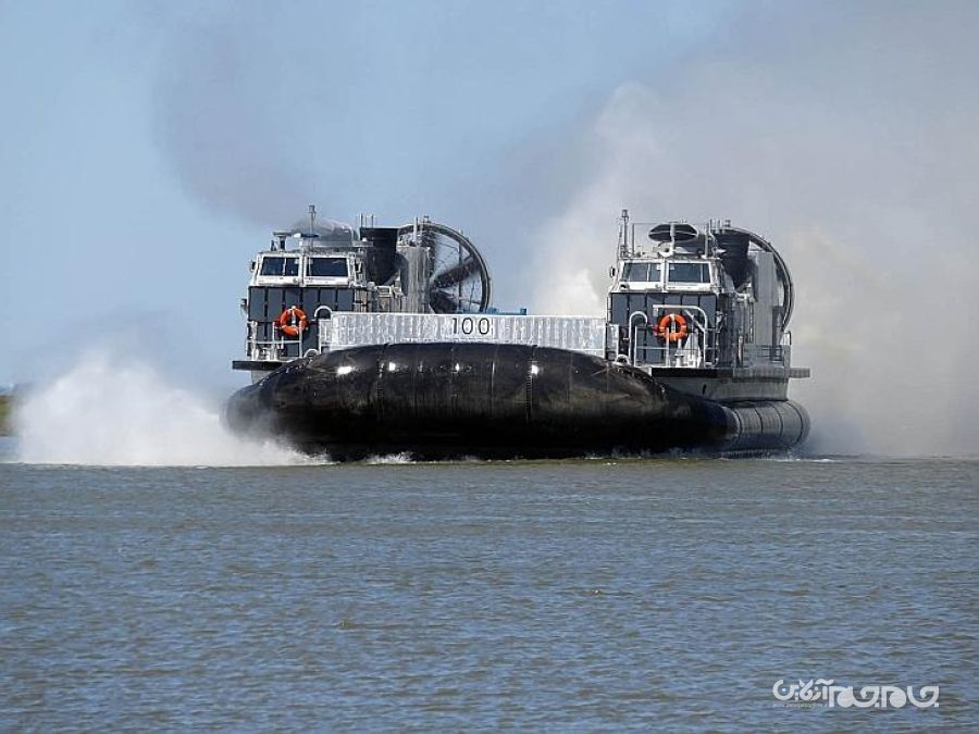 هاورکرافت جدید نیروی دریایی ایالات متحده با توان حمل تانک های سنگین و ۱۸۰ سرباز+عکس