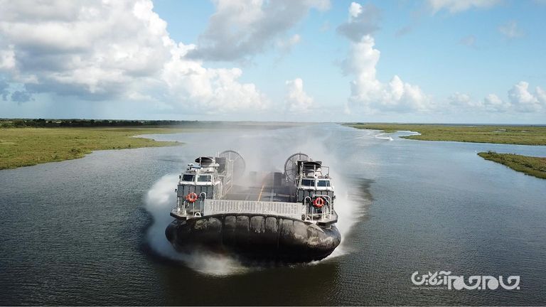 هاورکرافت جدید نیروی دریایی ایالات متحده با توان حمل تانک های سنگین و ۱۸۰ سرباز+عکس