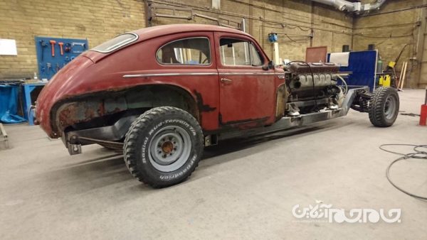 شاسی ولوو و موتور تانک؛ پروژه ای عجیب با هدفی نامعلوم+عکس