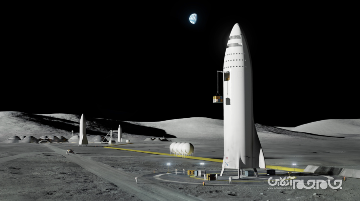 اسپیس اکس نمونه اولیه فرودگر ماه را آزمایش می‌کند+عکس