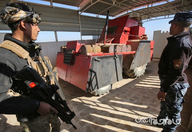 خودروهای زرهی ملقب به «قلعه‌های نظامی متحرک» داعش، یادآور فیلم‌های «مکس دیوانه»+عکس