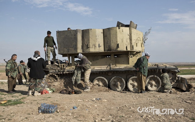 خودروهای زرهی ملقب به «قلعه‌های نظامی متحرک» داعش، یادآور فیلم‌های «مکس دیوانه»+عکس