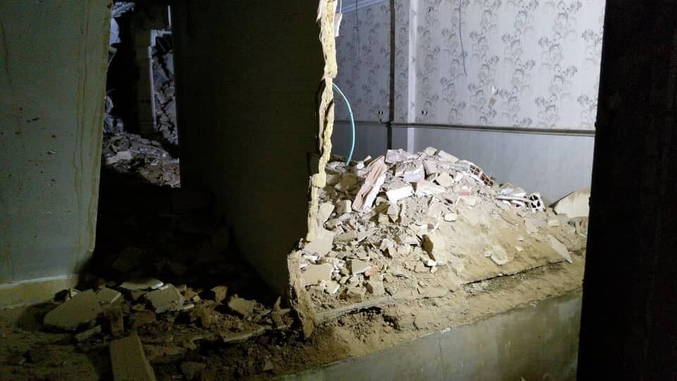 دو حادثه ریزش ساختمان در بامداد امروز