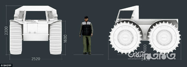 خودرویی آخرالزمانی از روسیه؛ با Sherp ATV آشنا شوید+عکس