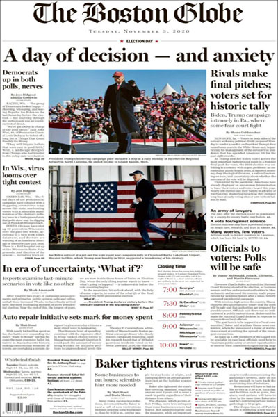 صفحه نخست روزنامه های امروز ایالات متحده آمریکا (تصاویر)