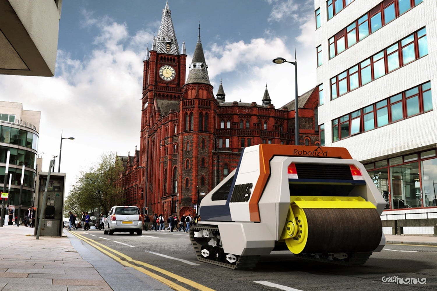 این ربات در عرض چند دقیقه چاله&zwnj;ها و ترک&zwnj;های جاده را از بین می&zwnj;برد+عکس