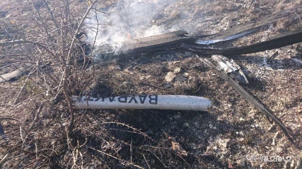 سرنگونی دومین پهپاد بیرقدار ارتش ترکیه توسط پدافند ارمنستان +عکس