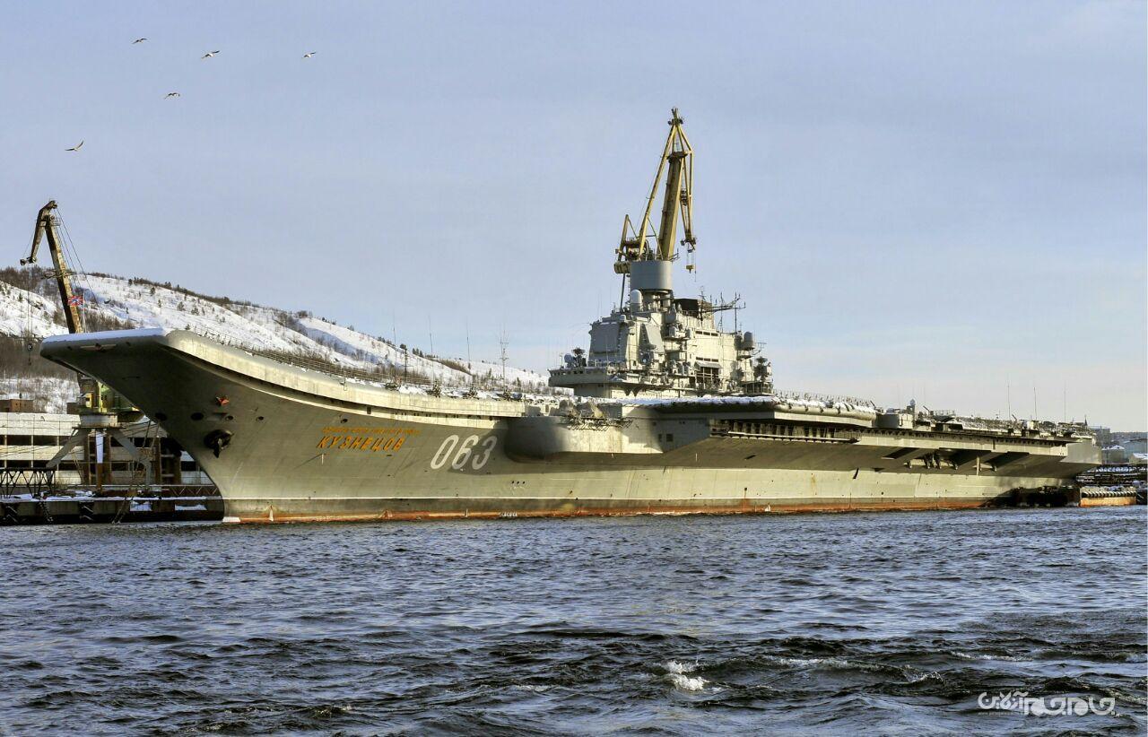 کمپانی سورنایا مسئول  تعمیرات سازه ناو هواپیمابر آدمیرال کوزنتسف روسیه شد+عکس