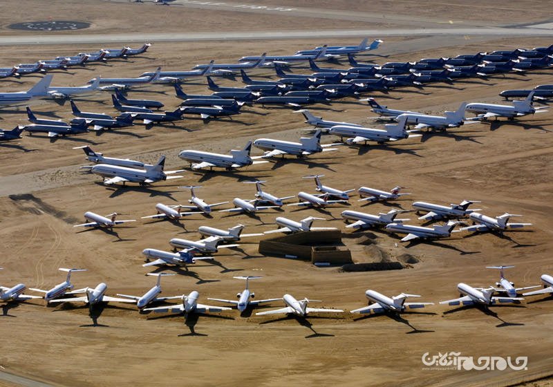 قبرستان های هواپیما؛ پایان راه پرندگان فرسوده+عکس