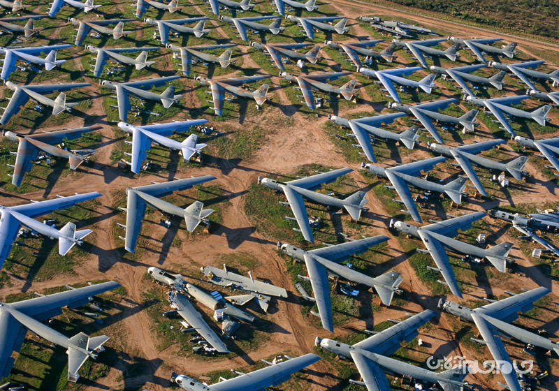 قبرستان های هواپیما؛ پایان راه پرندگان فرسوده+عکس