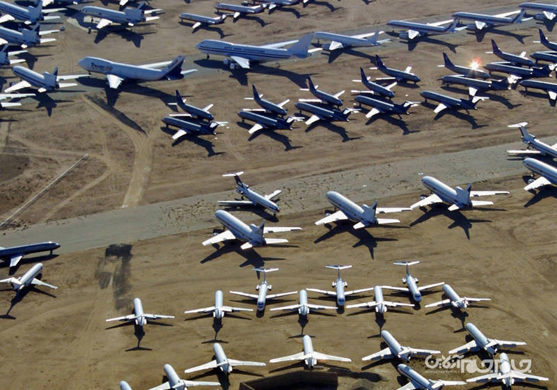 قبرستان های هواپیما؛ پایان راه پرندگان فرسوده+عکس