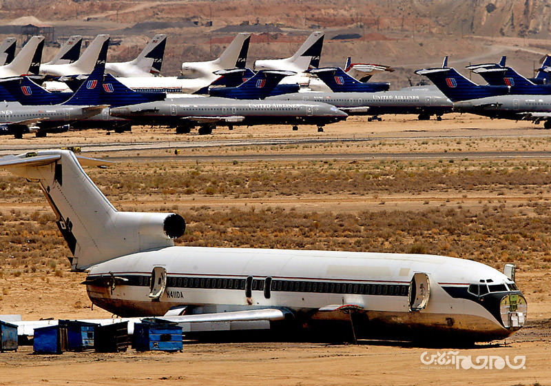 قبرستان های هواپیما؛ پایان راه پرندگان فرسوده+عکس