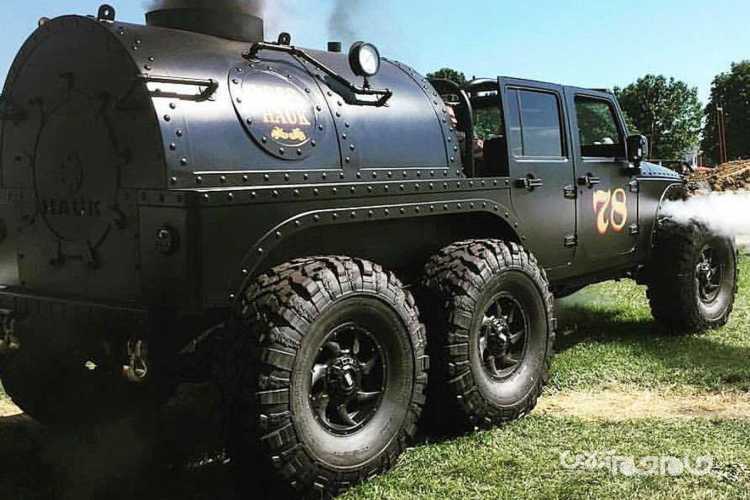 جیپ ۶ چرخ با موتور بخار؛ نمایش مهندسی قدیم با فناوری مدرن+عکس