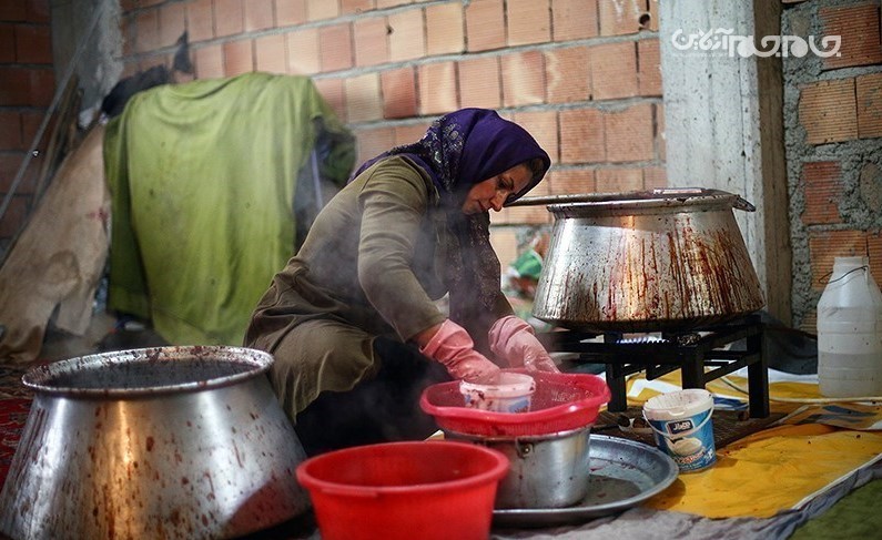 صاف کردن و پخت انار