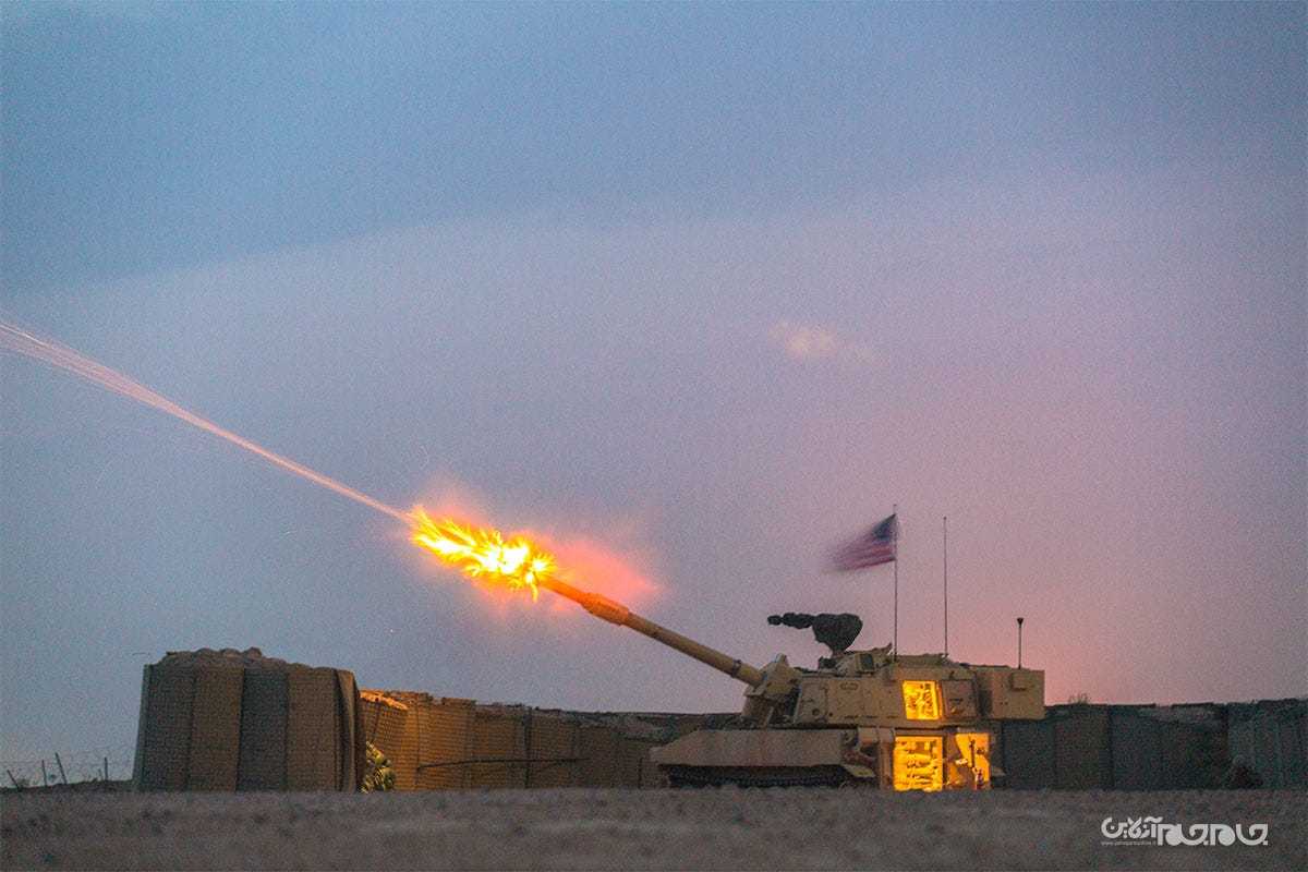 درز تصاویر توپ دوربرد، استراتژیک و نقطه زن جدید ایالات متحده با برد بیش از ۱,۰۰۰ مایل+عکس