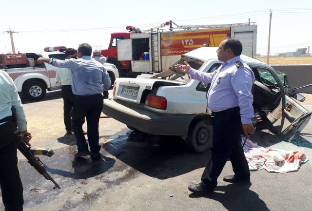 مرگ یک نفر بر اثر تصادف تریلر با پراید