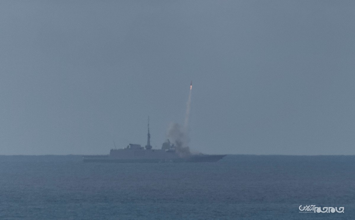 آزمایش موشک کروز توسط ناو فرانسوی+عکس
