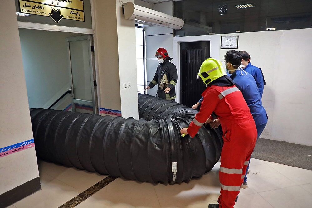 نشت مایع ضد عفونی کننده در یک مرکز درمانی مشهد دردسرساز شد
