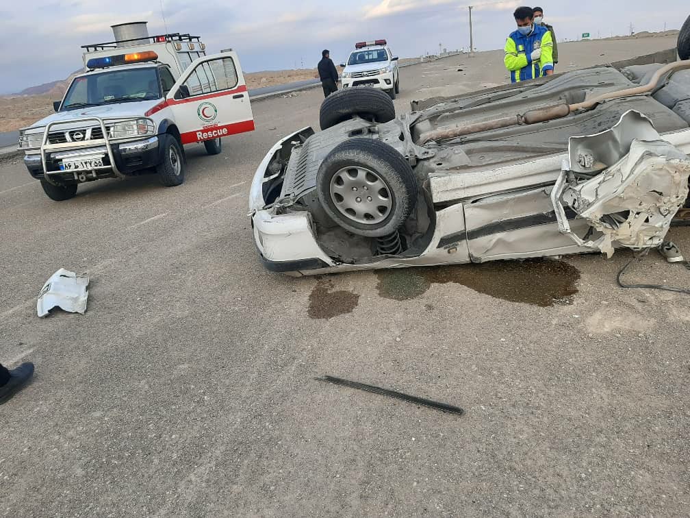 2 کشته در واژگونی پژو پارس در آرادان