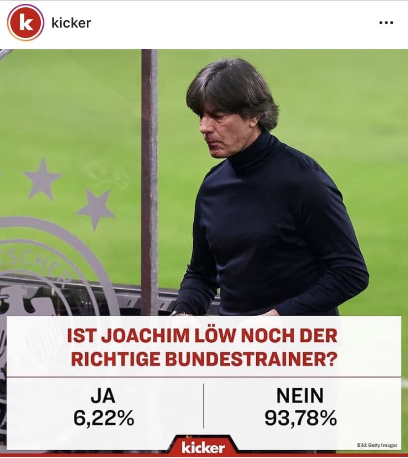 نارضایتی بی سابقه هواداران تیم ملی فوتبال آلمان از یواخیم لوو+عکس