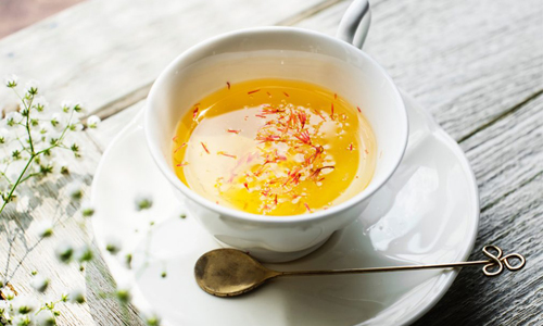 طرز تهیه چای قهوه و زعفران